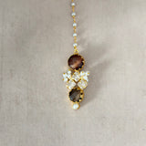 Miah Espresso Crystal Choker Set