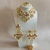 Avaya Peach Necklace Set