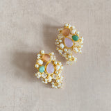 Ozara Lilac Pearl Stud Earrings