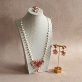 Kinza Pink Pearl Mala Set