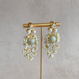 Velora Mint Crystal Drop Earrings