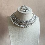 Shahana Silver Necklace Set - Ahseya & Co