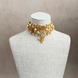 Sorrento Amber Kundan Choker Set