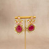 Firdous Pink Stud Earrings