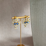 Munira Blue Crystal Necklace Set - Ahseya & Co