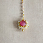 Helani Pink Crystal Choker Set - Ahseya & Co