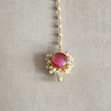 Helani Pink Crystal Choker Set - Ahseya & Co