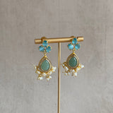 Aqua Mint Drop Earrings