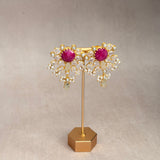 Minal Fuchsia Crystal Choker Set