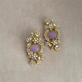 Celina Lilac Kundan Stud Earrings