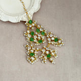 Wafaa Green Crystal Jhumar