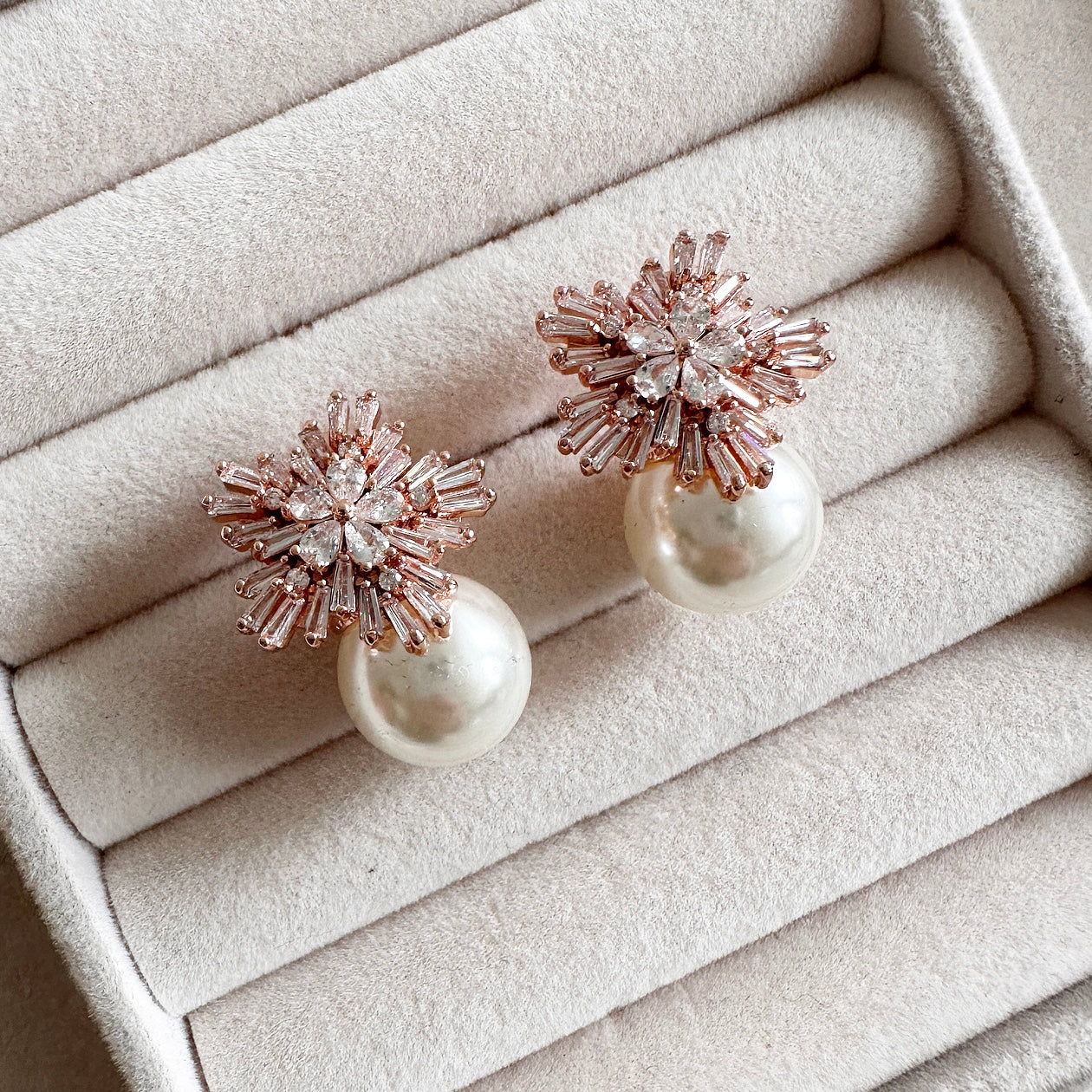 Pearl Cluster Earrings - Ahseya & Co.