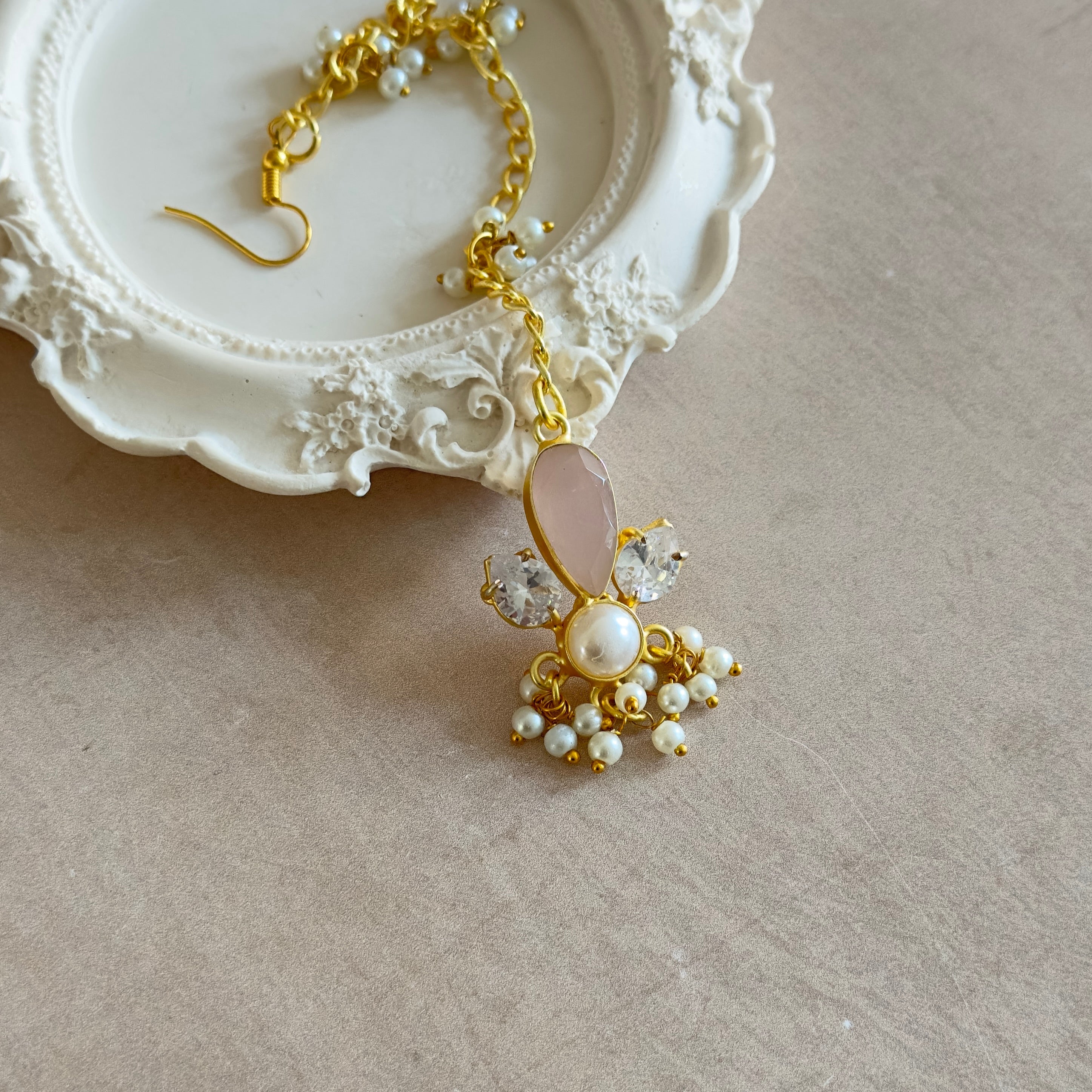 Pink Crystal Tikka - Ahseya & Co