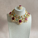 Drew Crystal Necklace Set - Ahseya & Co