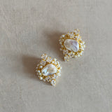 Ariaa Pearl Stud Earrings