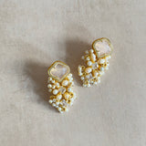 Imaan Pink Pearl Stud Earrings