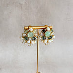 Uzelle Olive Stud Earrings - Ahseya & Co