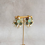 Uzelle Olive Stud Earrings - Ahseya & Co