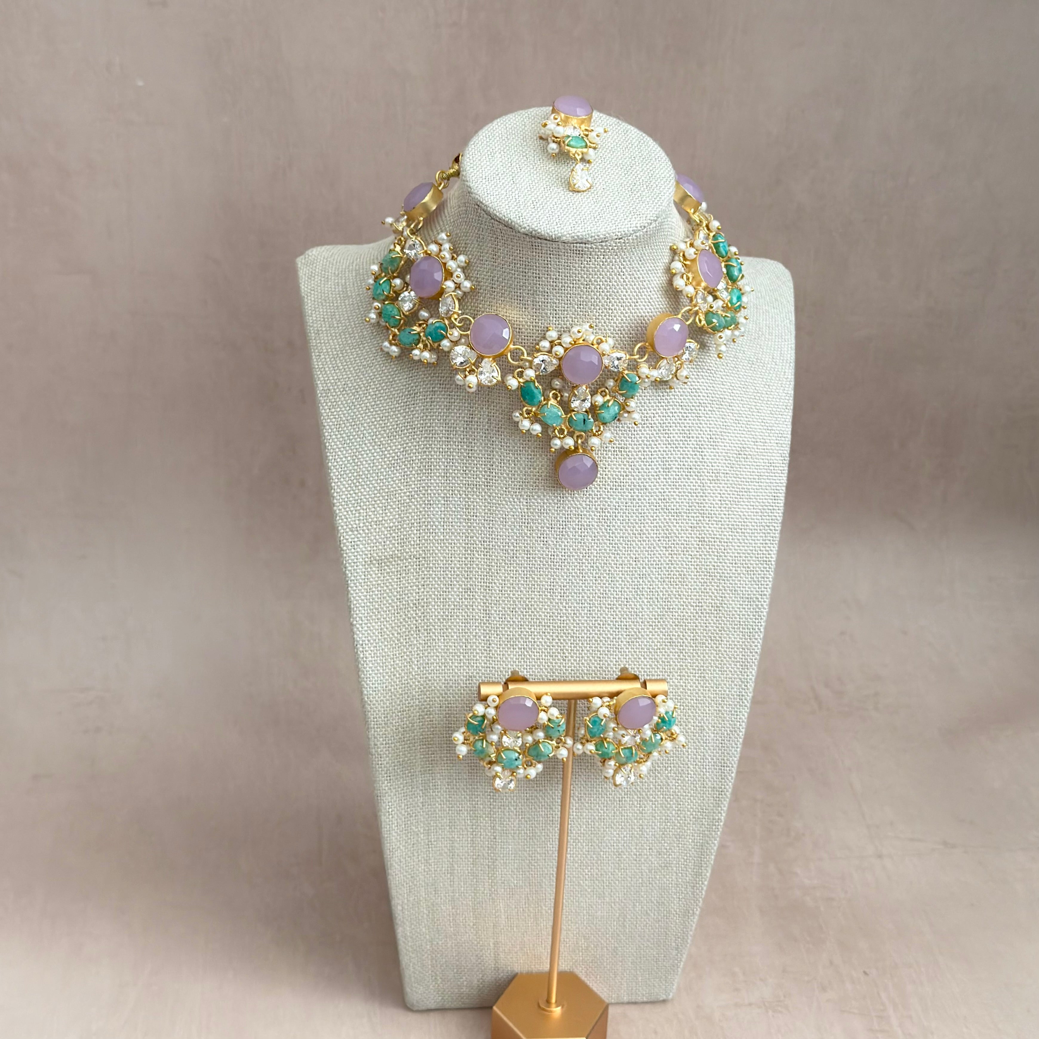 Virelle Lilac Choker Set - Ahseya & Co