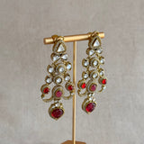 Karima Red Crystal Earrings