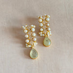 Dova Olive Pearl Drop Earrings - Ahseya & Co