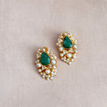 Sorella Green Stud Earrings - Ahseya & Co