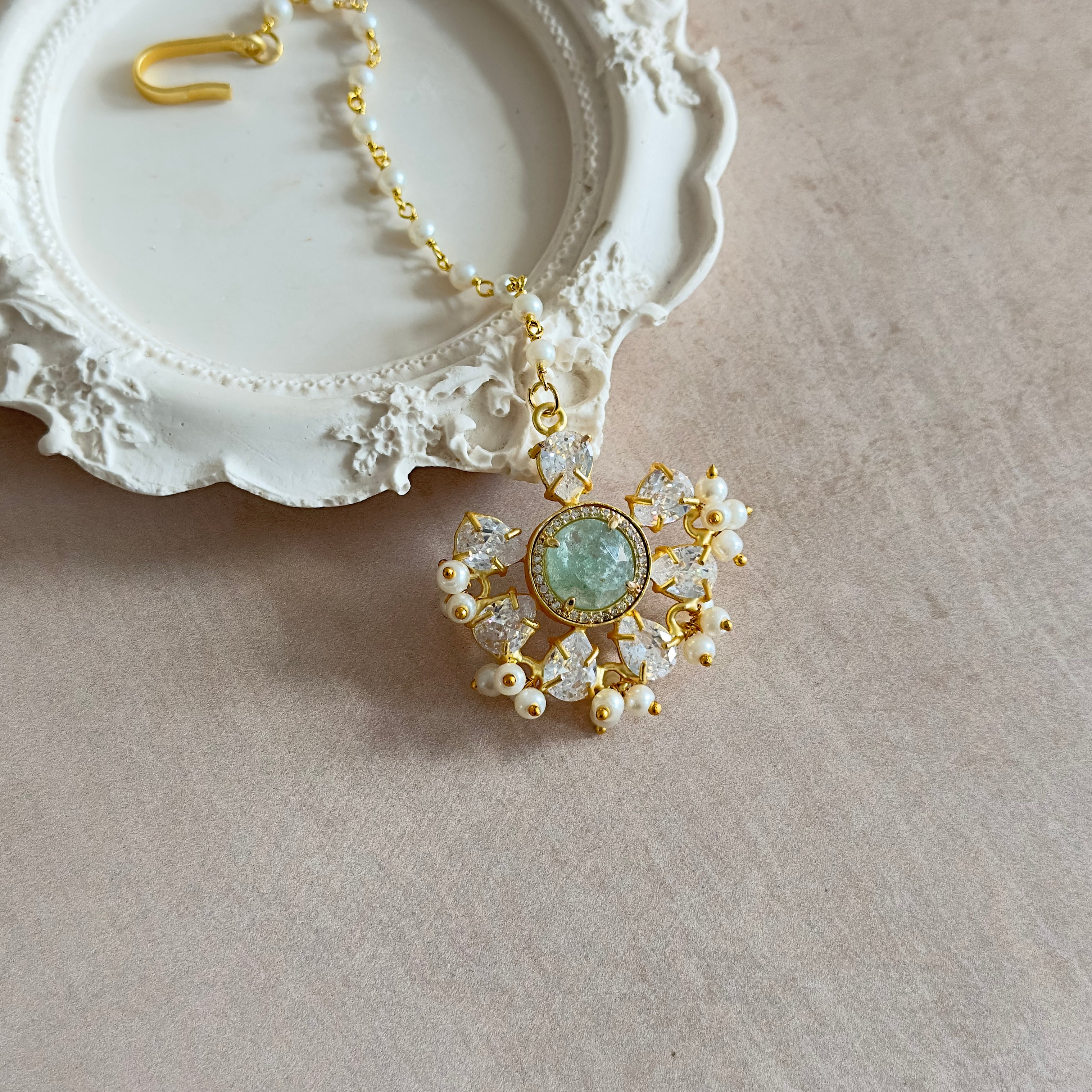 Azalea Mint Crystal Tikka - Ahseya & Co