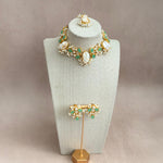 Halle Mint Pearl Necklace Set - Ahseya & Co