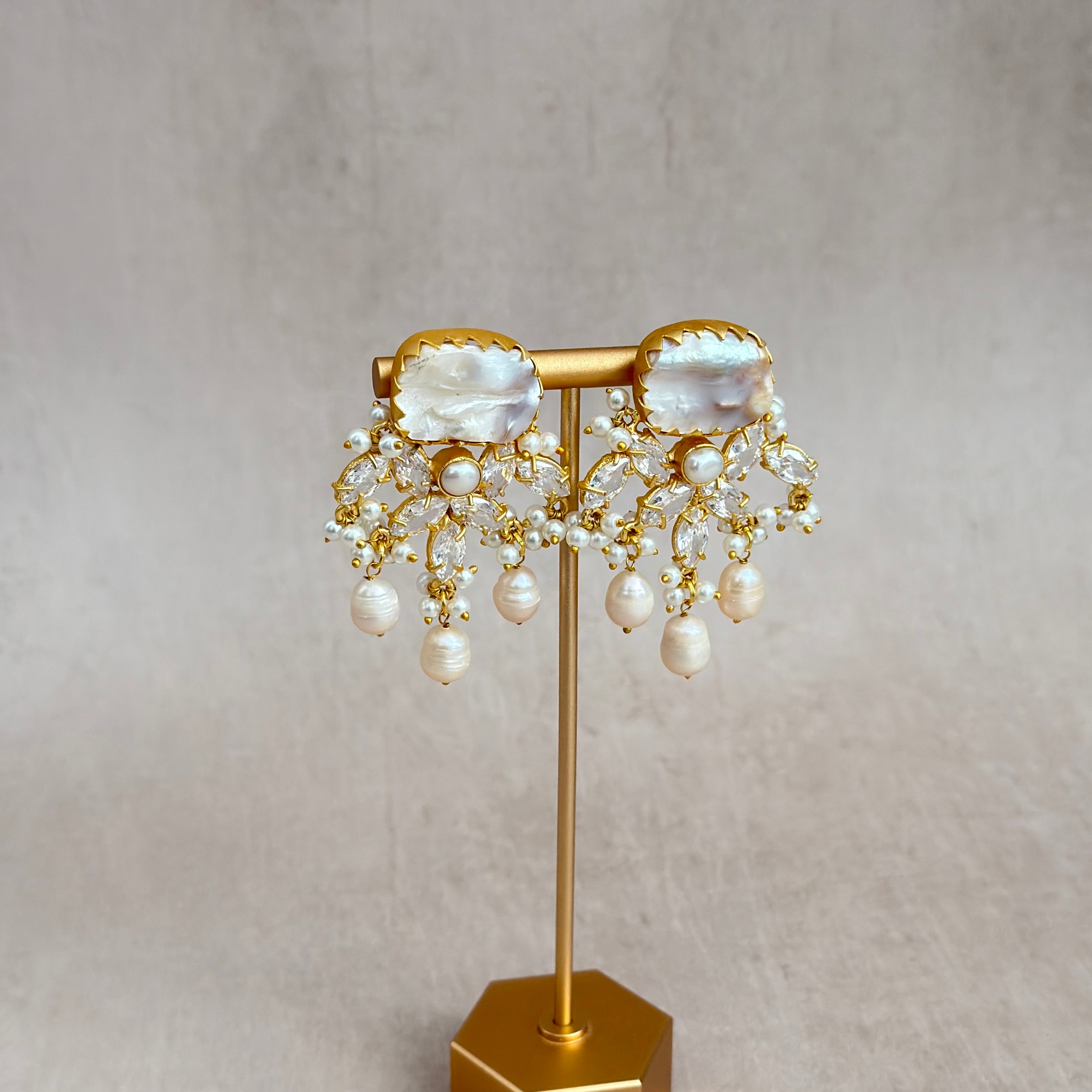 Yasmin Pearl Earrings - Ahseya & Co