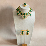 Mariam Green Necklace Set - Ahseya & Co