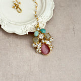 Verona Pink Jade Choker Set