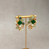 Nerina Green Crystal Stud Earrings