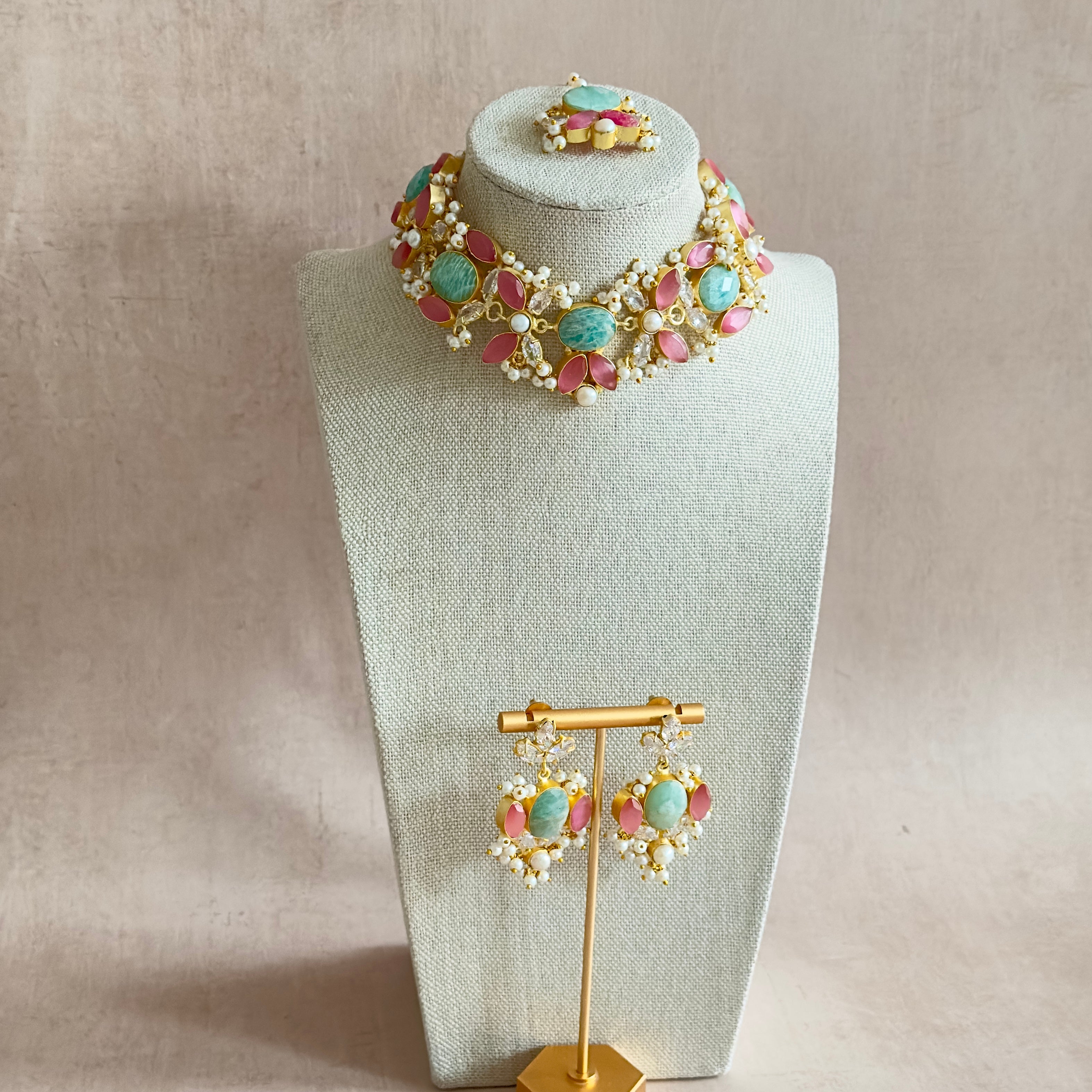 Fernessa Pink Choker Set - Ahseya & Co