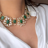 Sadie Green Choker Set