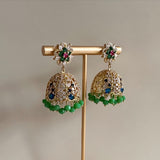 Willow Crystal Jhumka Earrings - Ahseya & Co.