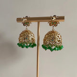 Willow Crystal Jhumka Earrings - Ahseya & Co.