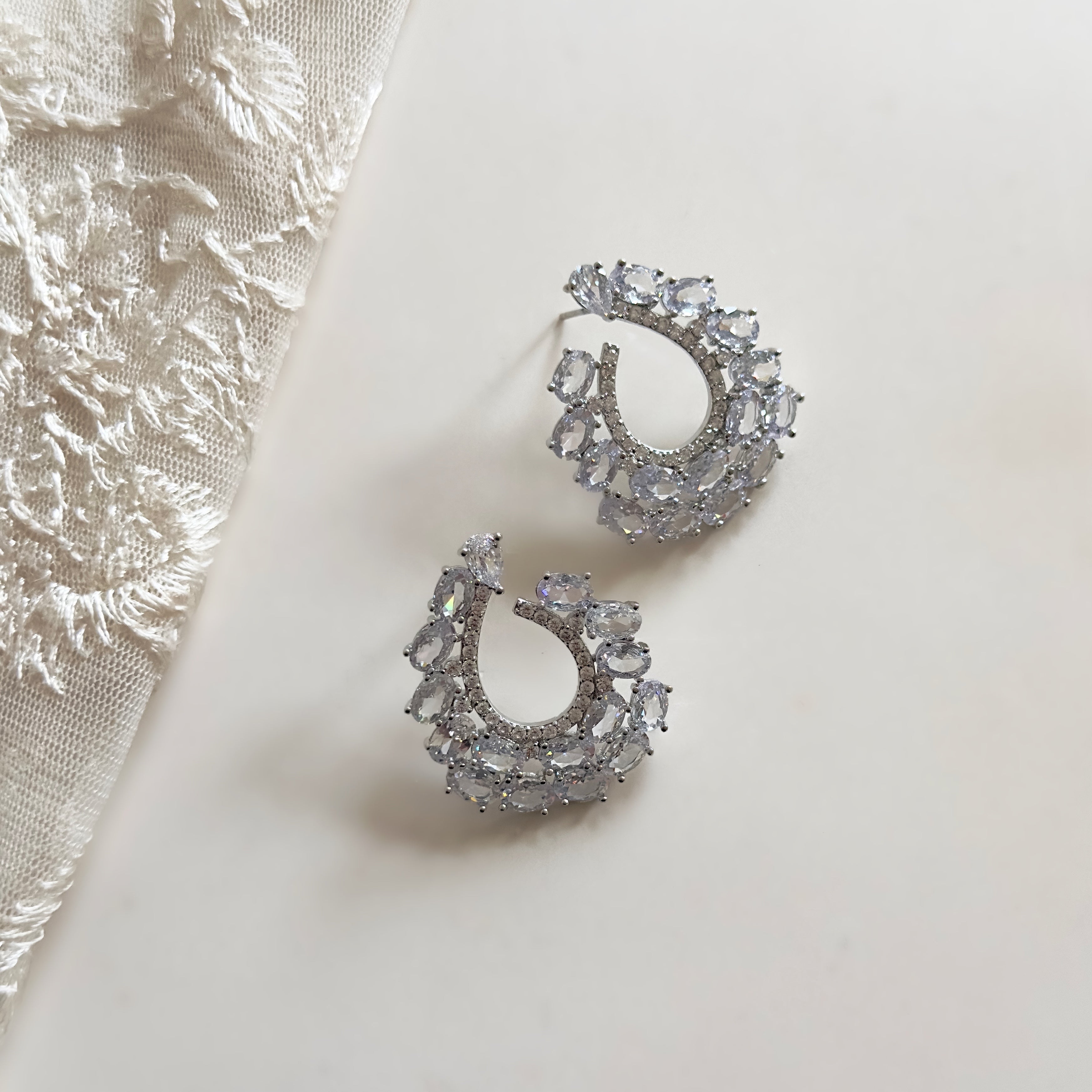 Taiba Crystal Earrings - Ahseya & Co.