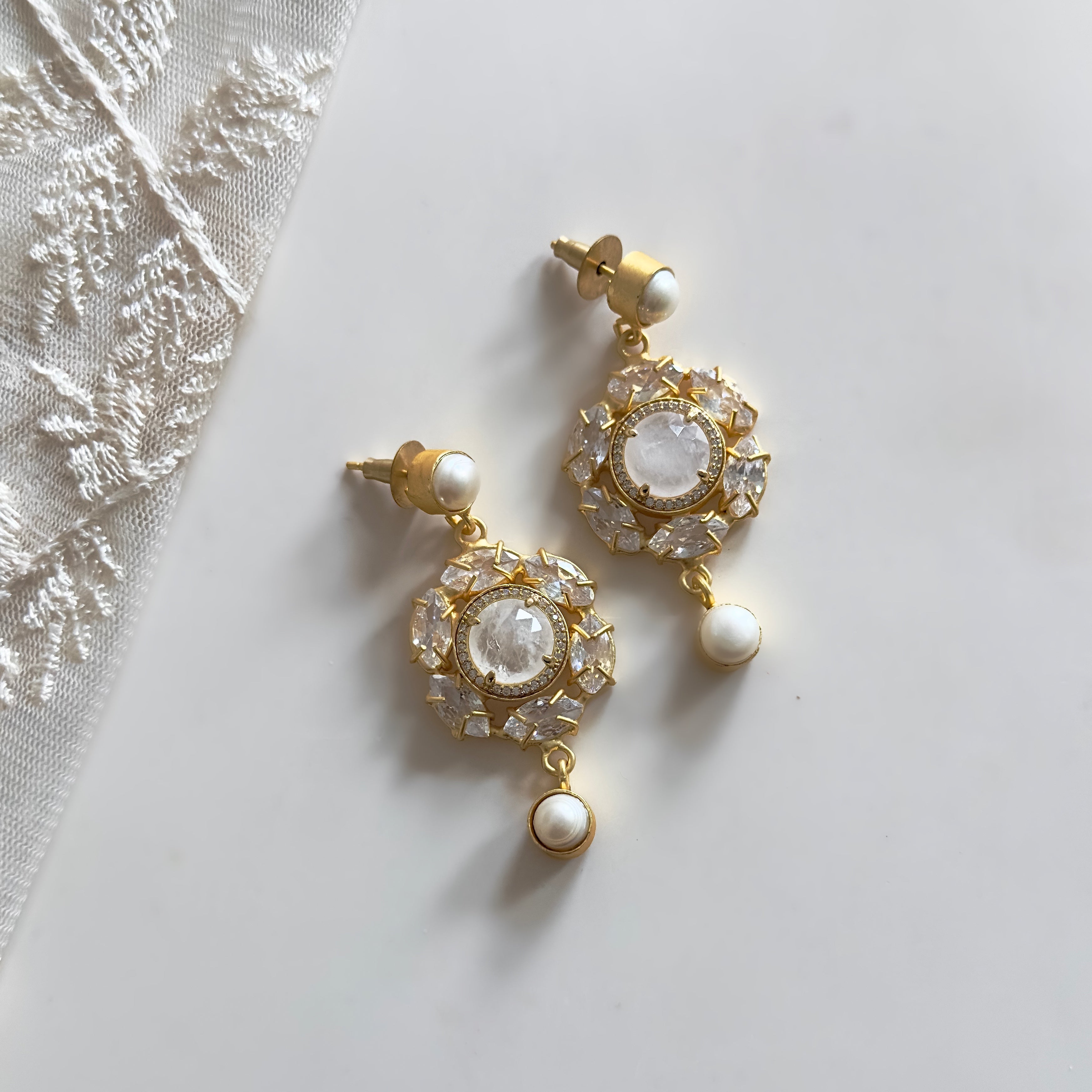 Danni Pearl Drop Earrings - Ahseya & Co.