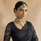 Irum Black Pearl Choker Set