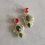 Kora Red Drop Earrings - Ahseya & Co