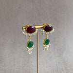 Rimsha Marron Drop Earrings - Ahseya & Co