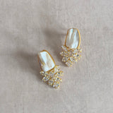 Baroque Pearl Crystal Earrings - Ahseya & Co.
