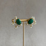 Suki Green Crystal Stud Earrings - Ahseya & Co