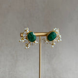 Suki Green Crystal Stud Earrings - Ahseya & Co