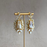 Baroque Crystal Drop Earrings - Ahseya & Co