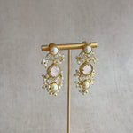 Sana Rose Quartz Earrings - Ahseya & Co.