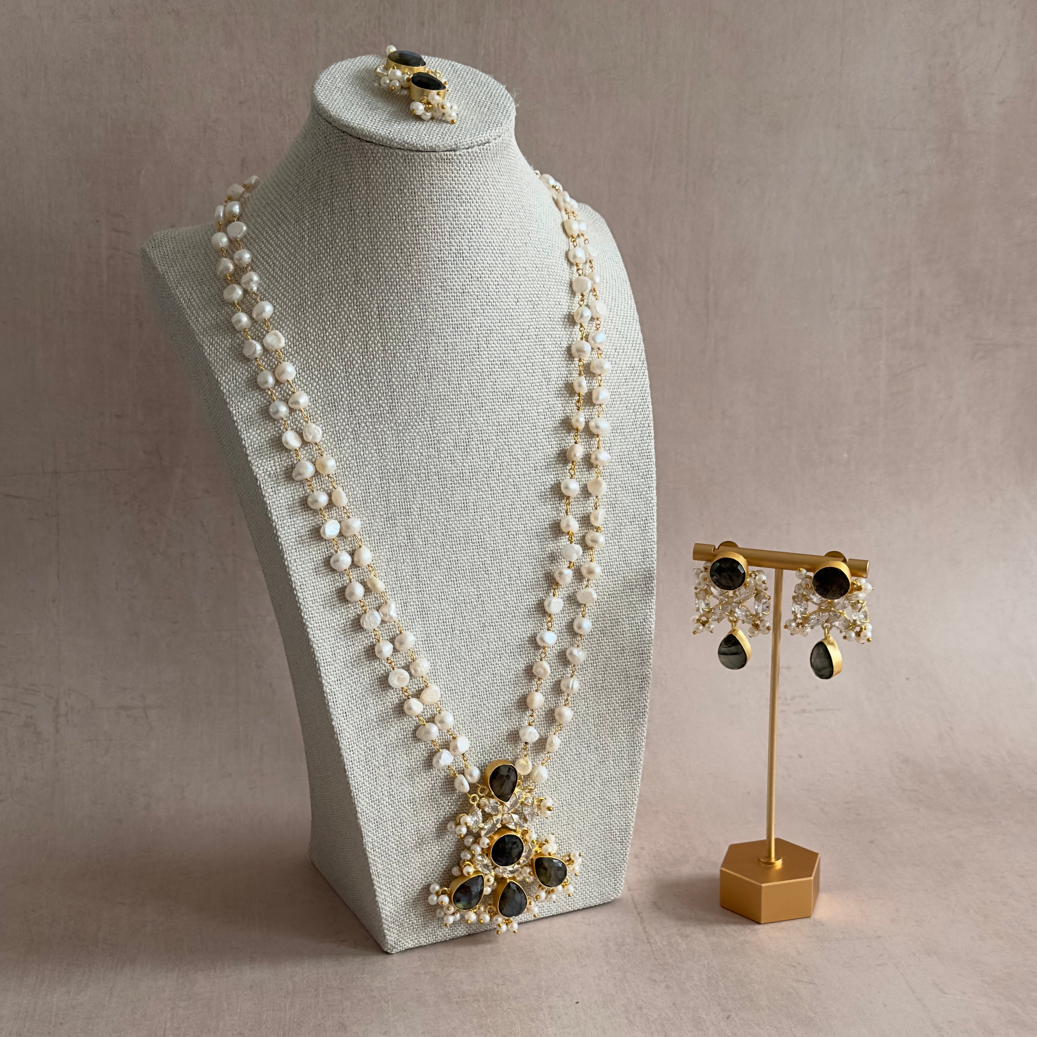 Madiha Pearl Mala Set - Ahseya & Co