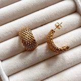 Nala Textured Earrings - Ahseya & Co.