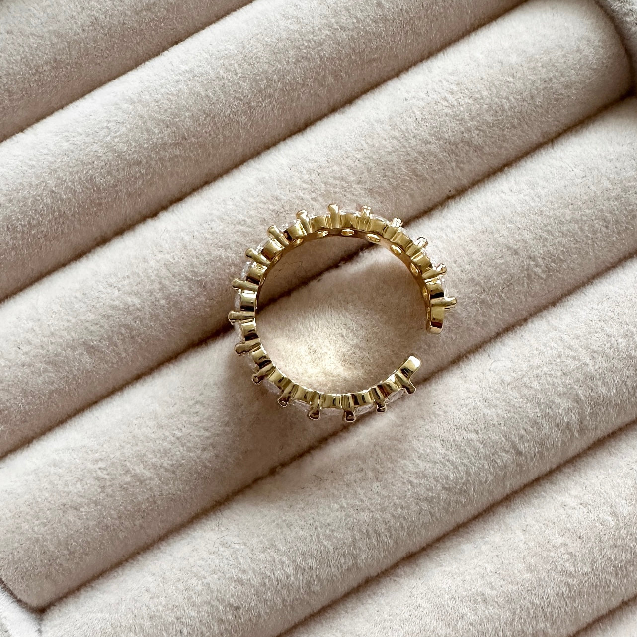Eve Oval Cut Crystal Ring - Ahseya & Co.