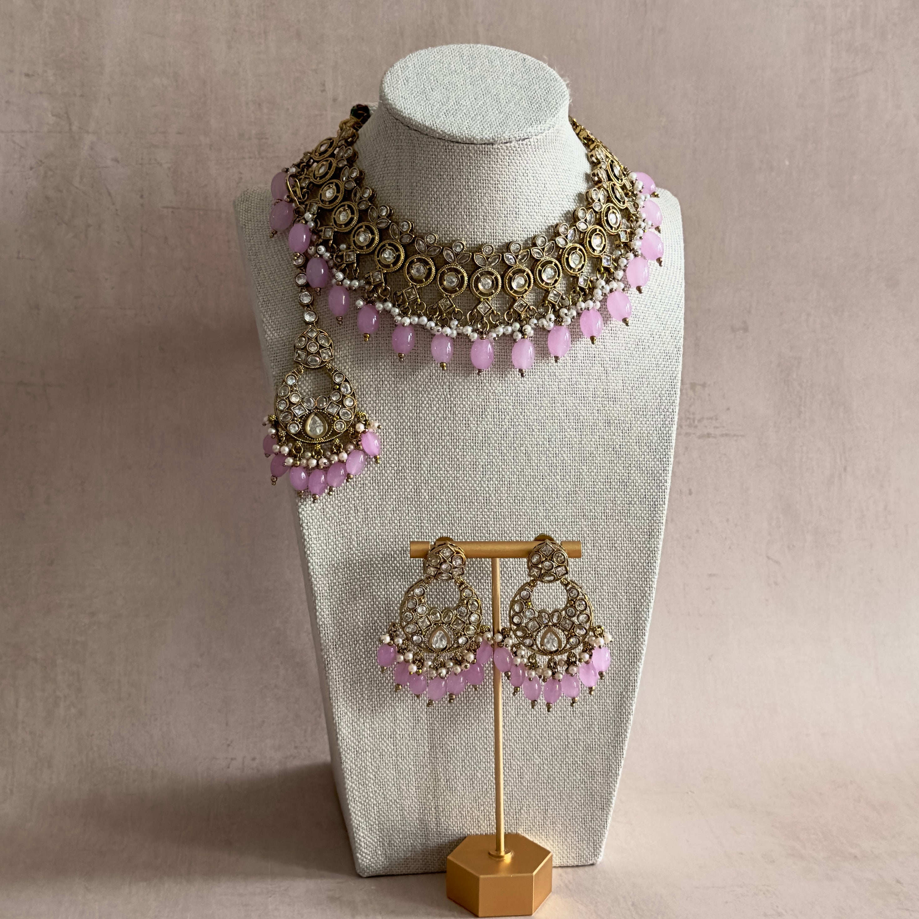 Alicia Lilac Necklace Set - Ahseya & Co